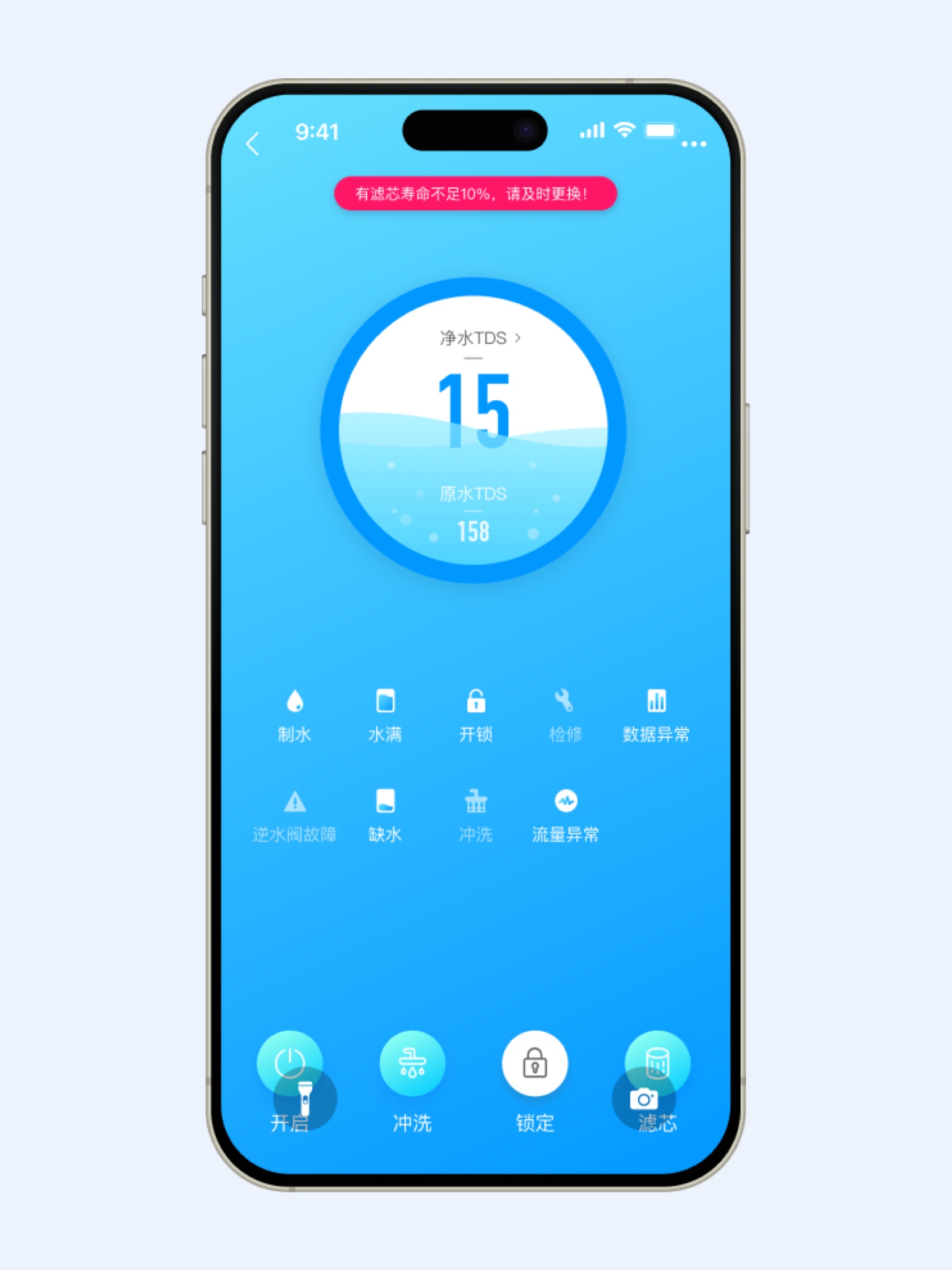 水质查看App界面